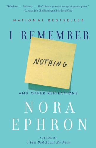 I remember nothing: and other reflections