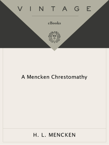 A Mencken Chrestomathy