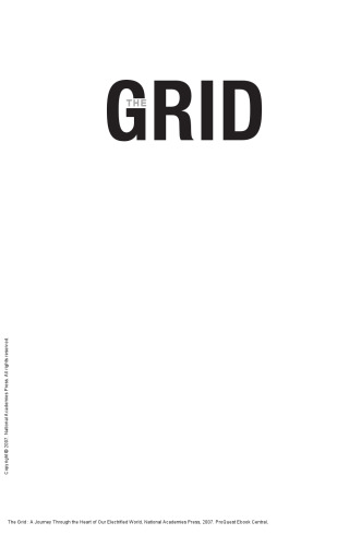 The Grid : A Journey Through the Heart of Our Electrified World