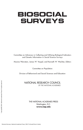 Biosocial Surveys
