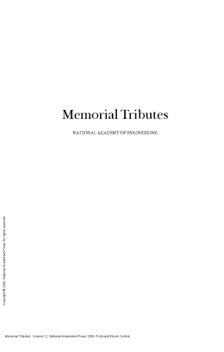 Memorial Tributes : Volume 12