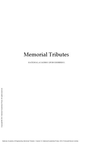 Memorial Tributes : Volume 13