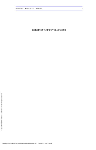 Heredity and Development