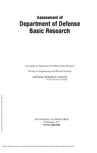 Assessment of Department of Defense Basic Research