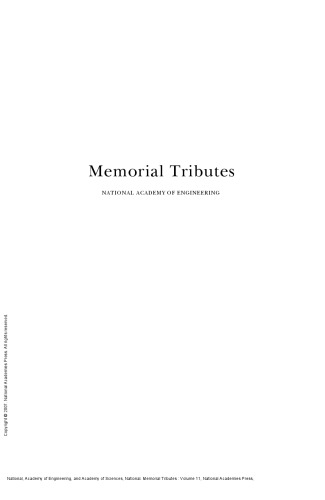 Memorial Tributes : Volume 11