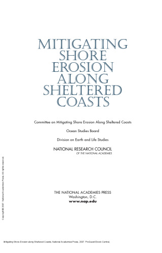 Mitigating Shore Erosion along Sheltered Coasts
