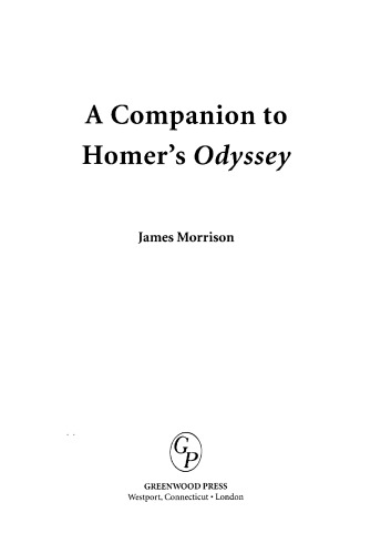 A Companion to Homer's Odyssey