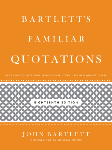 Bartlett's Familiar Quotations