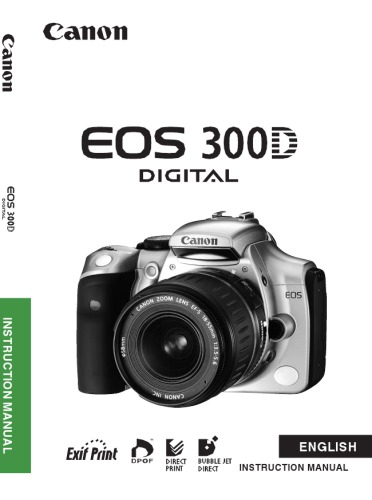 The Canon Eos 300D digital camera