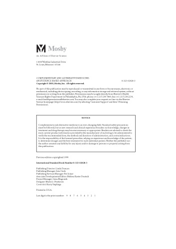 Complementary and Alternative Medicine: An Evidence-Based Approach