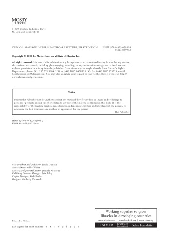 Clinical Massage in the Healthcare Setting