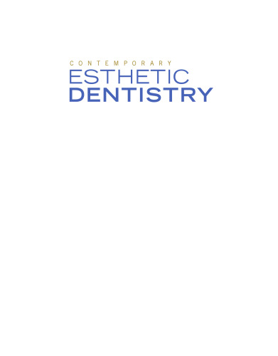 Contemporary esthetic dentistry