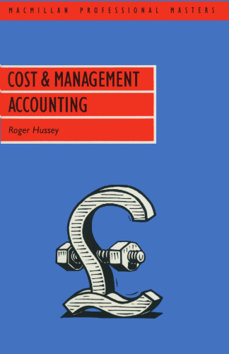 Cost and Management Accounting