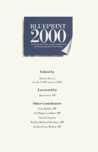 Blueprint 2000: A Conservative Policy towards Employment and Technology in the Next Century