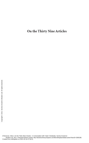 On the 39 Articles: A Conversation with Tudor Christianity