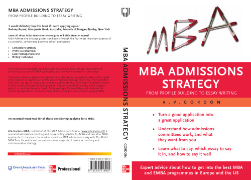 MBA Admissions Strategy: from profile building to essay writing