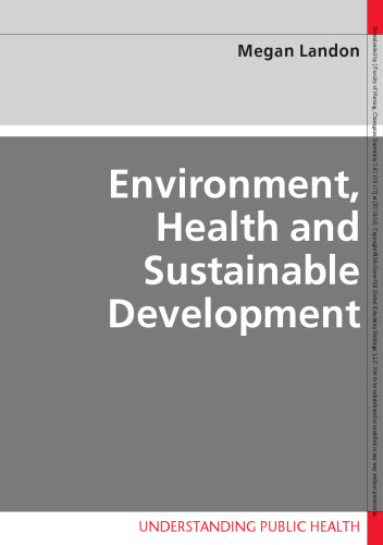 Environment, health and sustainable development