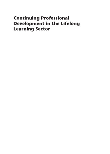 Continuing professional development in the lifelong learning sector