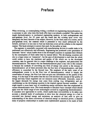Advanced Thermodynamics for Engineers