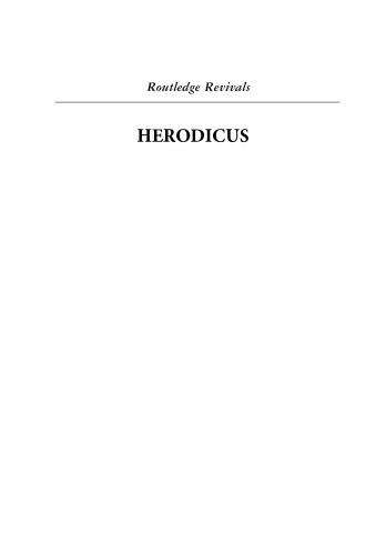 Herodicus the cratetean : A study in anti-platonic tradition