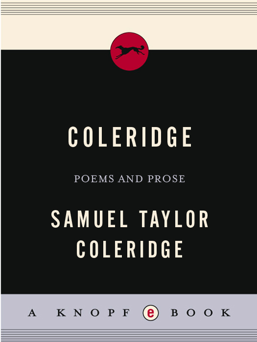 Coleridge: Poems and Prose