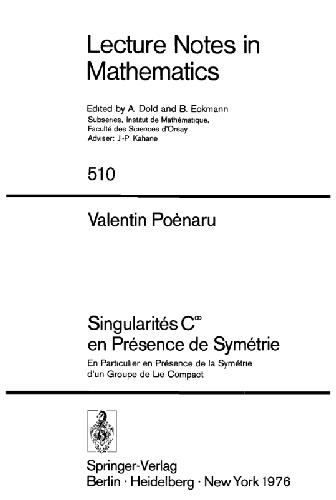 Singularites C en Presence de Symetrie