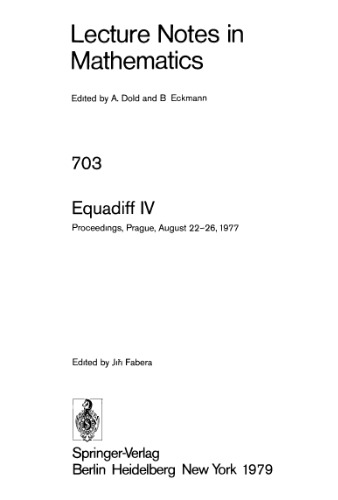 Equadiff IV: Proceedings, Prague, August 22–26, 1977