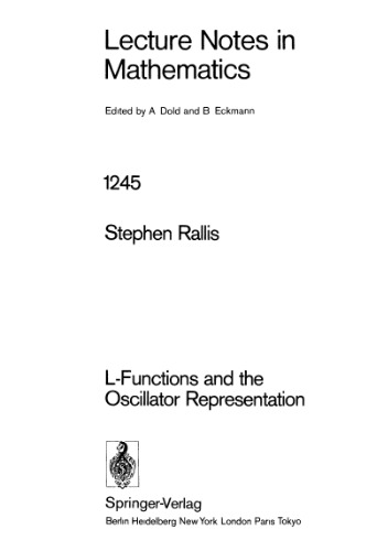 L-Functions and the Oscillator Representation