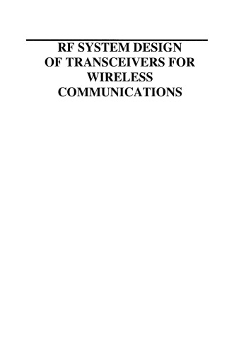 RF System Design of Transceivers for Wireless Communications