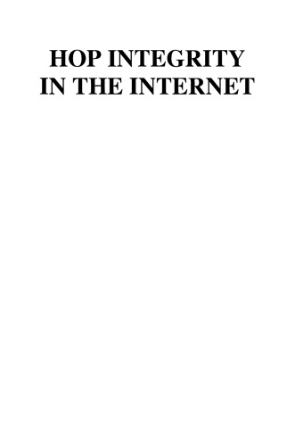 Hop Integrity in the Internet