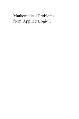 Mathematical problems from applied logic I: Logics for the XXIst century