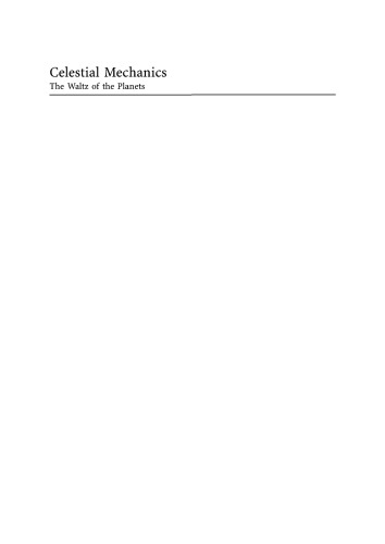 Celestial Mechanics
