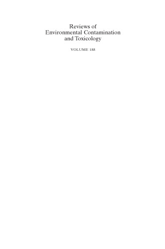 Reviews of Environmental Contamination and Toxicology: Continuation of Residue Reviews