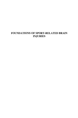 Foundations of Sport-Related Brain Injuries