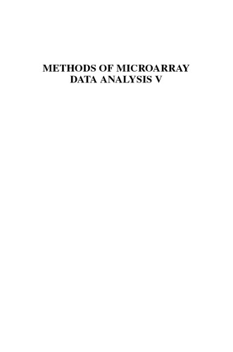 Methods of Microarray Data Analysis V