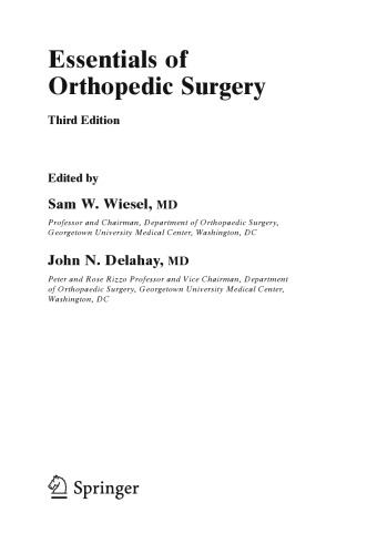 Essentials of orthopedic surgery
