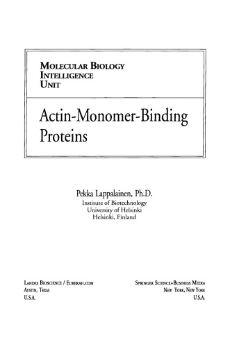 Actin-Monomer-Binding Proteins