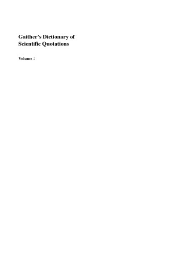 Gaither’s Dictionary of Scientific Quotations