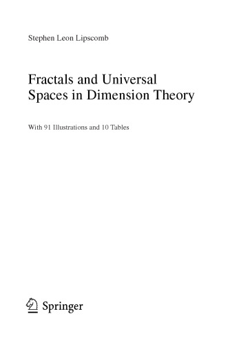 Fractals and universal spaces in dimension theory
