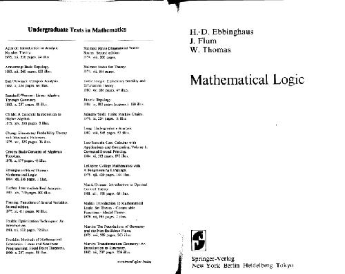 Mathematical Logic