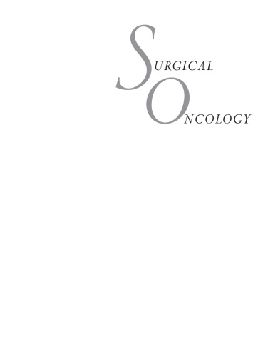 Surgical Oncology: An Algorithmic Approach
