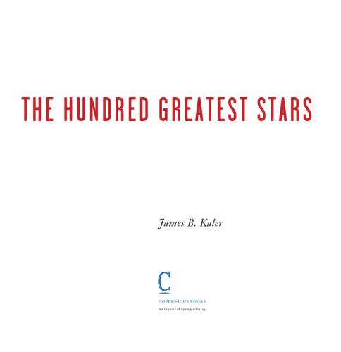 The Hundred Greatest Stars