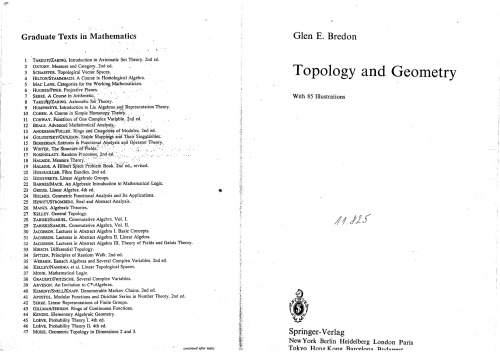Topology and Geometry