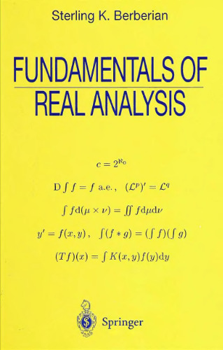 Fundamentals of Real Analysis