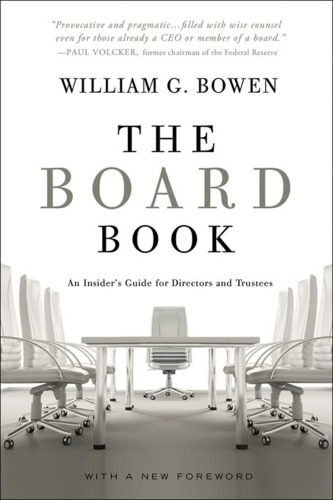 The board book: an insider's guide for directors and trustees