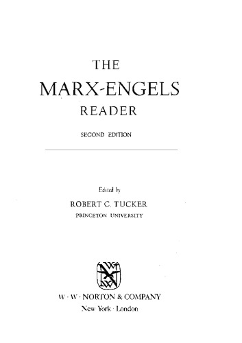 The Marx-Engels Reader