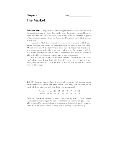 Workouts in Microeconomics Solution Manual