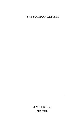 The Bormann Letters