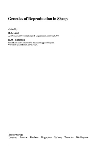 Genetics of Reproduction in Sheep