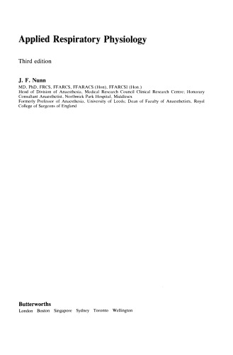 Applied Respiratory Physiology